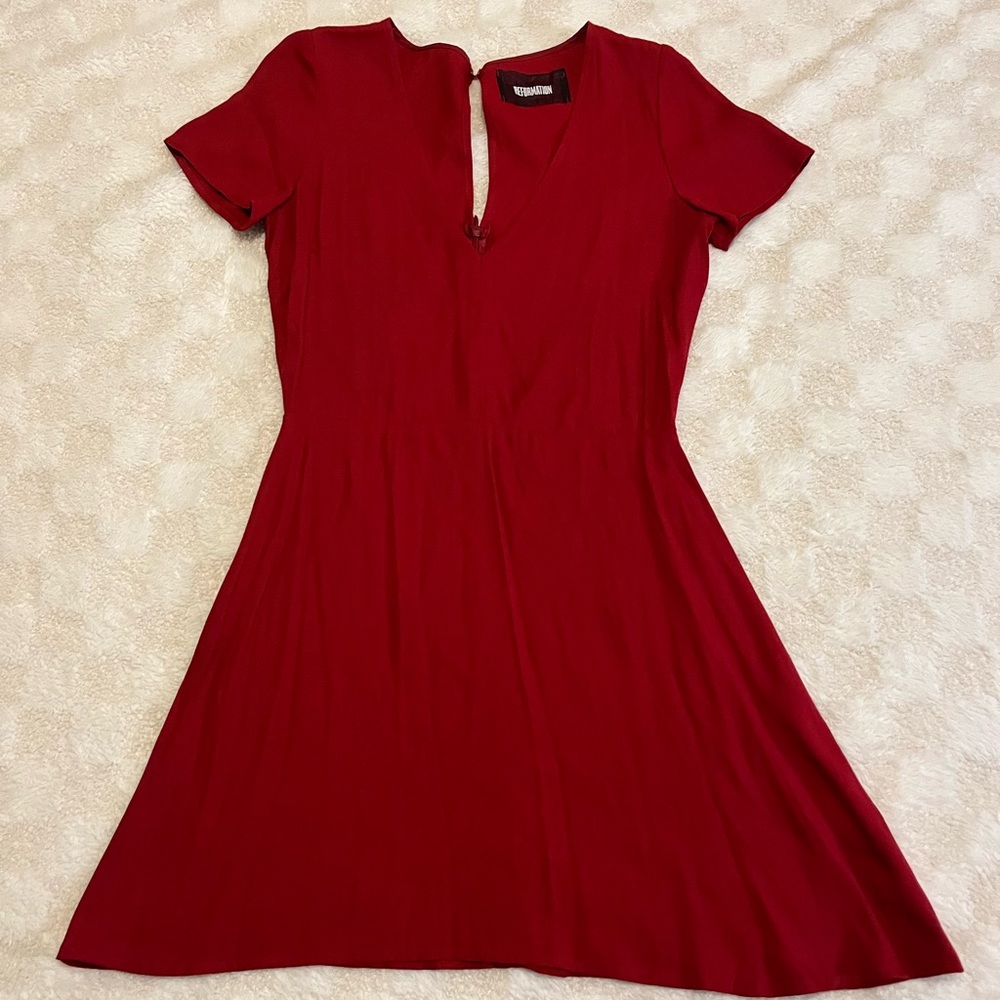 Reformation Red Mini Dress